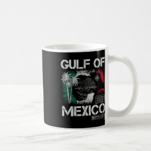 Taza De Café Vintage Golfo De México 1672 Mapa Histórico Retro 