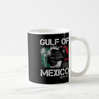Taza De Café Vintage Golfo De México 1672 Mapa Histórico Retro 