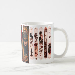 Taza de café vintage gótico inspirada en Tarot   M