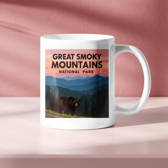 Taza De Café Vintage Great Smoky Mountains Park (Subido por el creador)