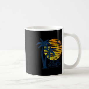 Taza De Café Vintage Gulf Shores Alabama Souvenir Beach Sunset
