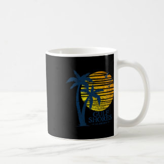 Taza De Café Vintage Gulf Shores Alabama Souvenir Beach Sunset