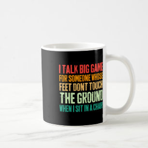 Taza De Café Vintage Hablo De Gran Juego Para Alguien Cuyo Pies