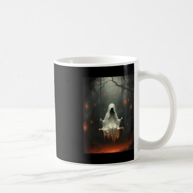 Taza De Café Vintage Halloween Disstume Ghost Swing (Derecha)