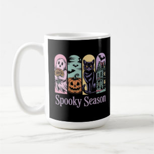 Taza De Café Vintage Halloween Horror Spookone Season Cute Cree