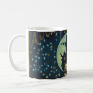 Taza De Café Vintage Halloween Witch Poster