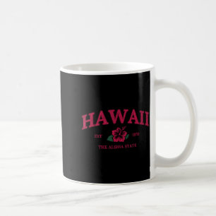 Taza De Café Vintage Hawái flor de hibisco de verano aloha