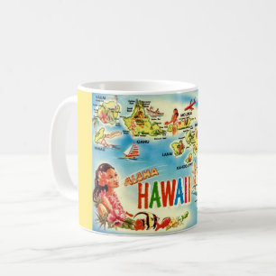 Taza De Café Vintage Hawai Islands Mug