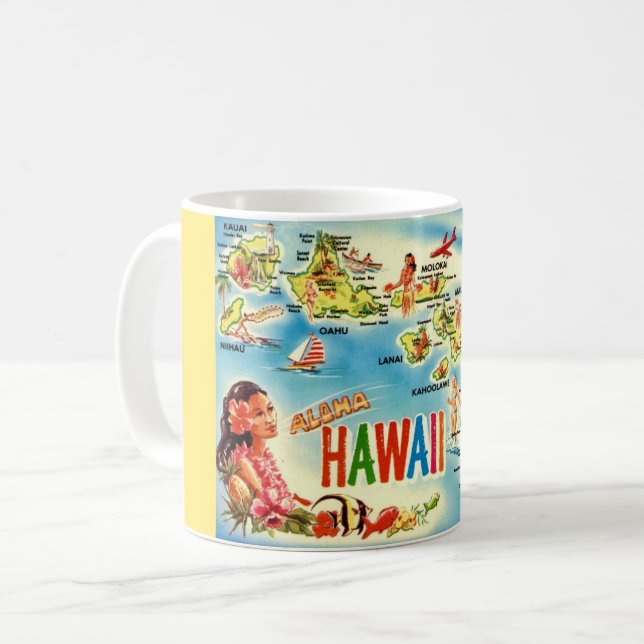 Taza De Café Vintage Hawai Islands Mug (Anverso izquierdo)