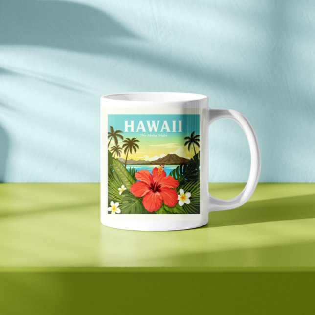 Taza De Café Vintage Hawaii (Subido por el creador)