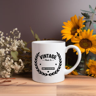 Taza De Café Vintage hecho en... Meme Mug