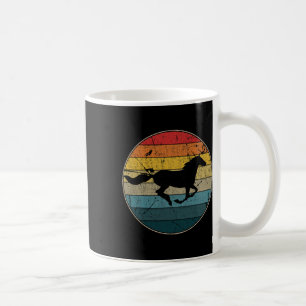 Taza De Café Vintage Horse Riendo Amor Distancia Chica Ecuestre