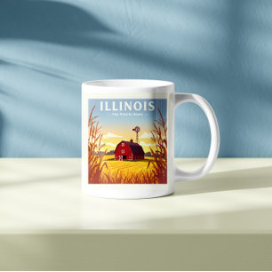 Taza De Café Vintage Illinois