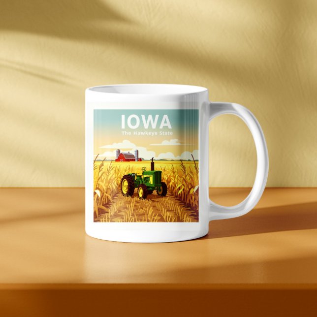 Taza De Café Vintage Iowa (Subido por el creador)