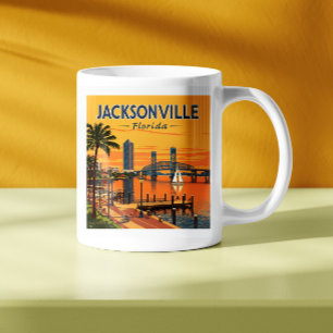 Taza De Café Vintage Jacksonville Florida