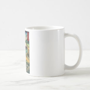 Taza De Café Vintage japonés Ukiyo-e Mt. Fuji 房州保田ノ海岸