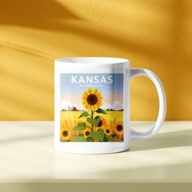 Taza De Café Vintage Kansas (Subido por el creador)