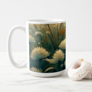 Taza De Café Vintage Landscape Flowers