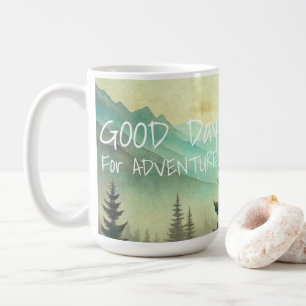 Taza De Café Vintage Landscape Mountains Forest