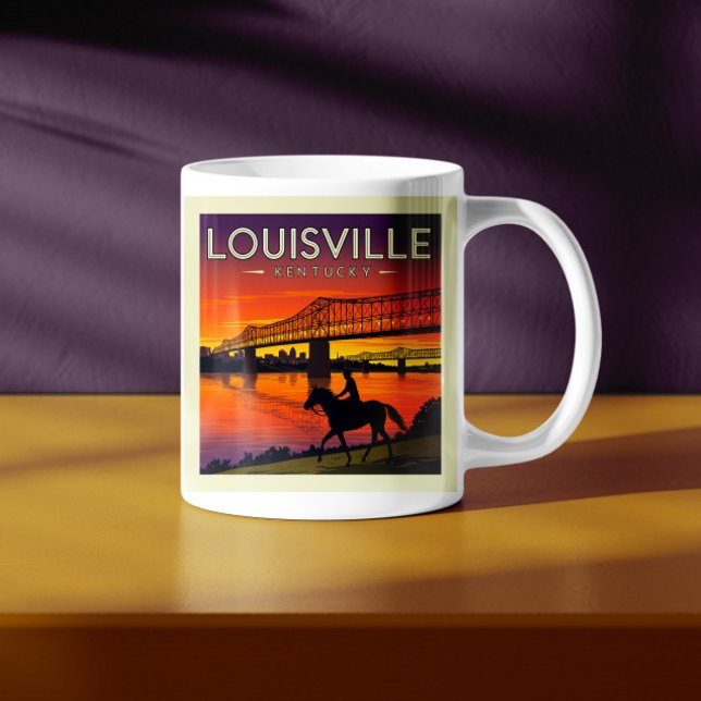 Taza De Café Vintage Louisville Kentucky (Subido por el creador)
