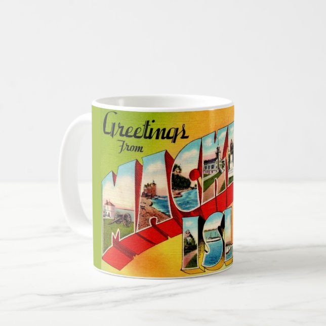 Taza De Café Vintage Mackinac Island Mug (Anverso izquierdo)