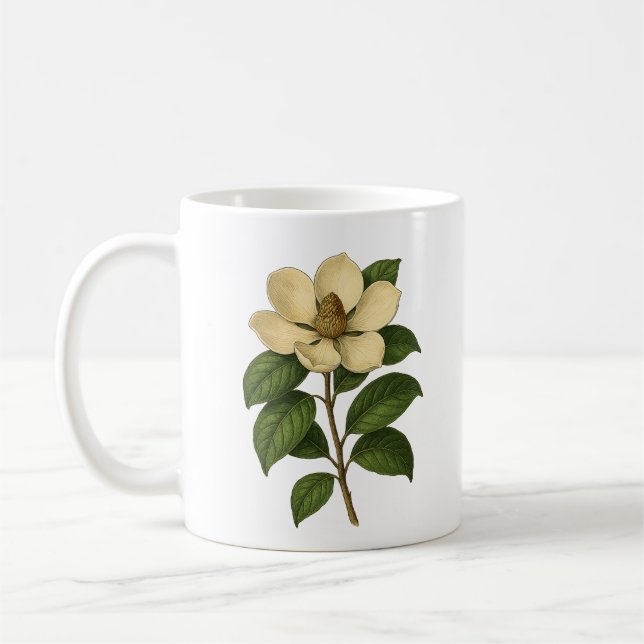 Taza De Café Vintage magnolia (Izquierda)