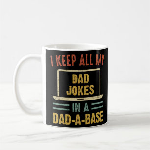 Taza De Café Vintage Mantengo A Todos Mis Chistes Papá En Un Pa