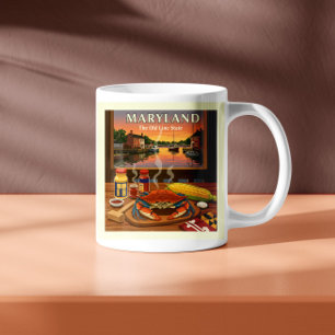 Taza De Café Vintage Maryland