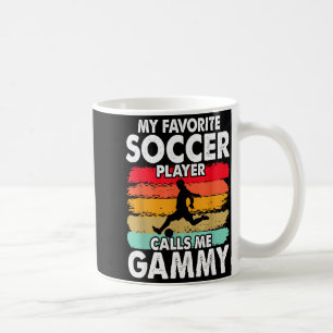 Taza De Café Vintage Mi Jugador de Fútbol Favorito Me Llama Gam
