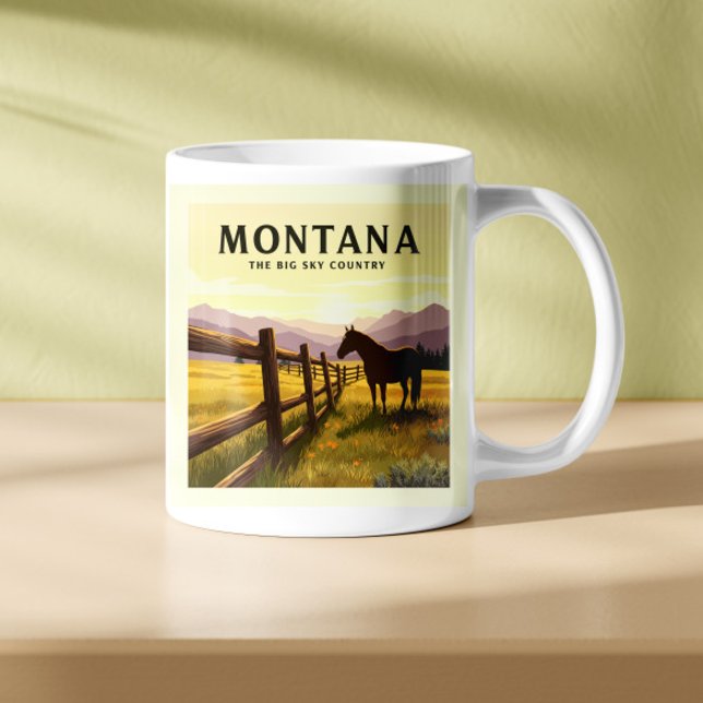 Taza De Café Vintage Montana (Subido por el creador)