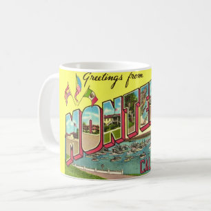 Taza De Café Vintage Monterey CA Greeting Mug