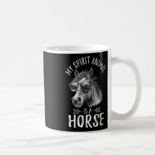 Taza De Café Vintage My Spirit Animal es un caballo