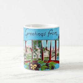 Taza De Café Vintage Nashville Postcard Mug