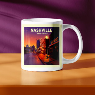 Taza De Café Vintage Nashville Tennessee