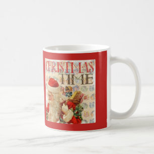 Taza De Café Vintage navidad Santa Claus