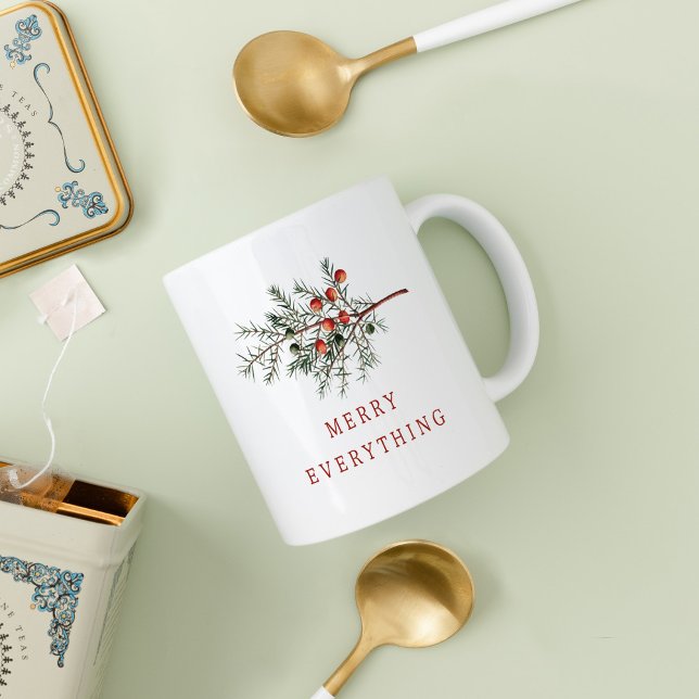 Taza De Café Vintage Navidades botánicos (Subido por el creador)