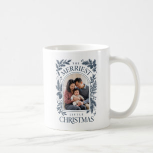 Taza De Café Vintage Navy Merriest Christmas Dos Fotos