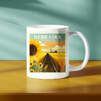 Taza De Café Vintage Nebraska