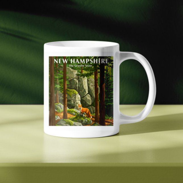 Taza De Café Vintage New Hampshire (Subido por el creador)