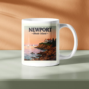 Taza De Café Vintage Newport Rhode