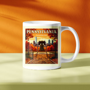 Taza De Café Vintage Pennsylvania