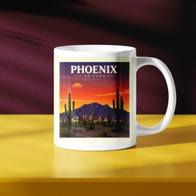 Taza De Café Vintage Phoenix Arizona (Subido por el creador)