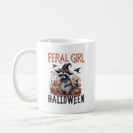 Taza De Café Vintage Raccoon Halloween