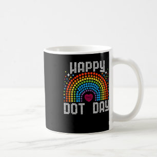 Taza De Café Vintage Rainbow Happy Dot Day S Para Niños Maestro