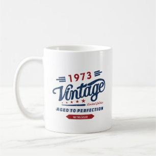Taza De Café Vintage Retro 1973 Edición Limitada Regalo de cump