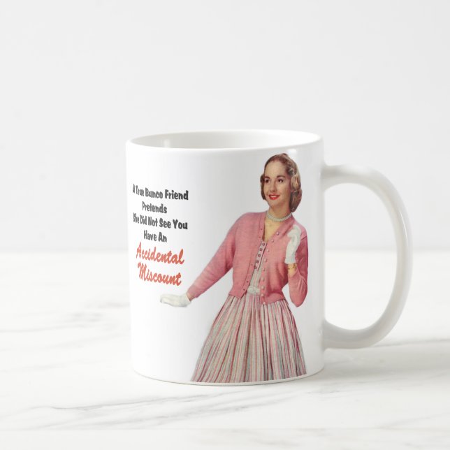 Taza De Café Vintage retro divertido Bunco (Derecha)