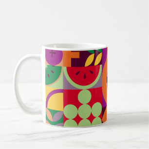 Taza De Café Vintage retro fruta vintage sin soldadura. Abst