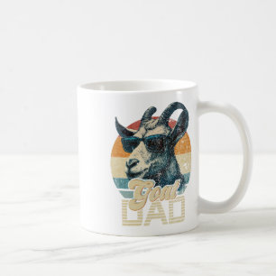 Taza De Café Vintage Retro Goat Dad Mejor Goat Daddy Funny Fath