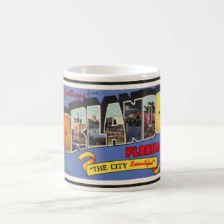 Taza De Café Vintage, Retro Orlando Florida Greeting Mug