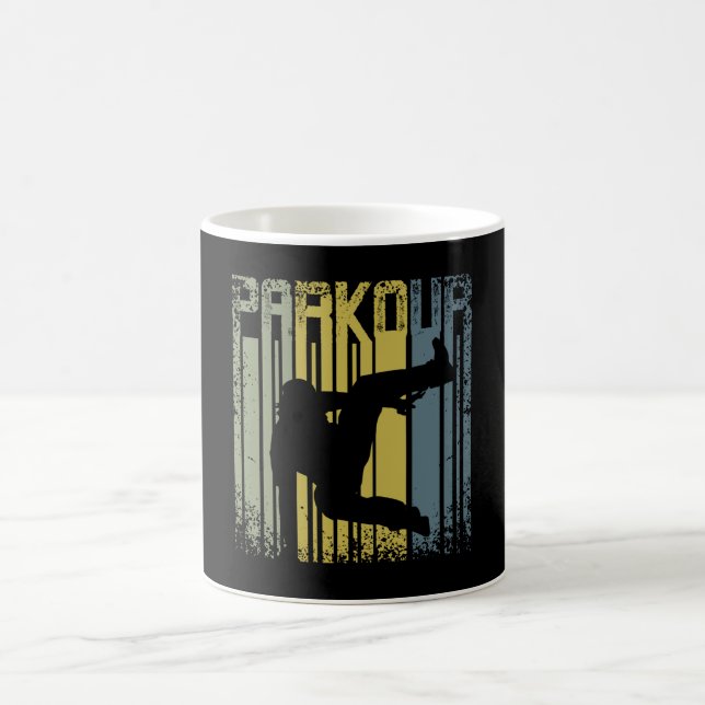 Taza De Café Vintage Retro Parkour Freerunning (Centro)